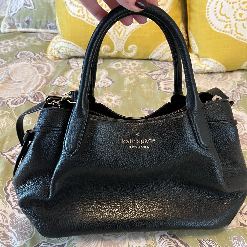 Kate Spade Black Pebbled Leather Satchel